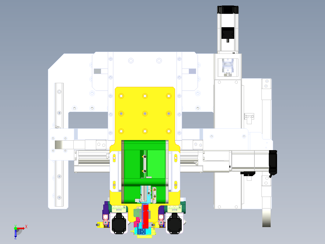 三轴拧紧机构 3-axis-screwing