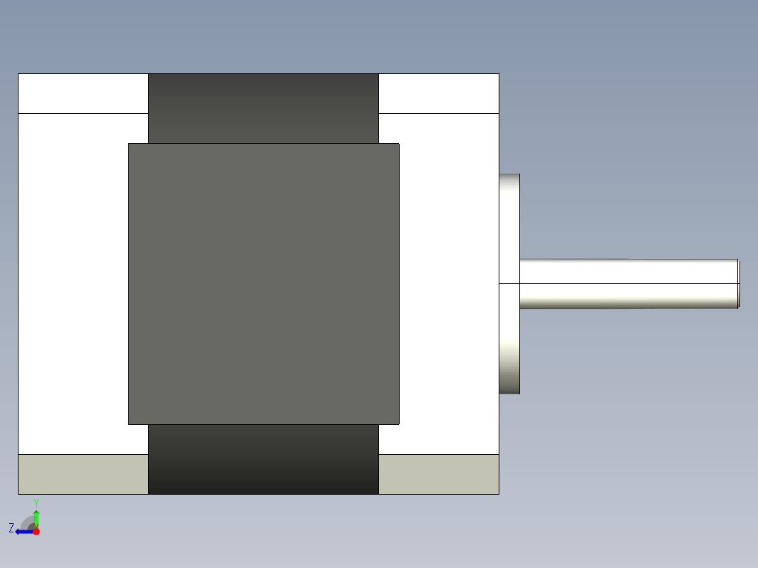 步进电机3D图42HS48DE406B-01