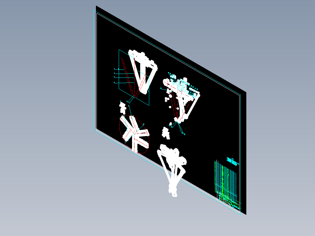 delta机器人结构设计+CAD+说明书