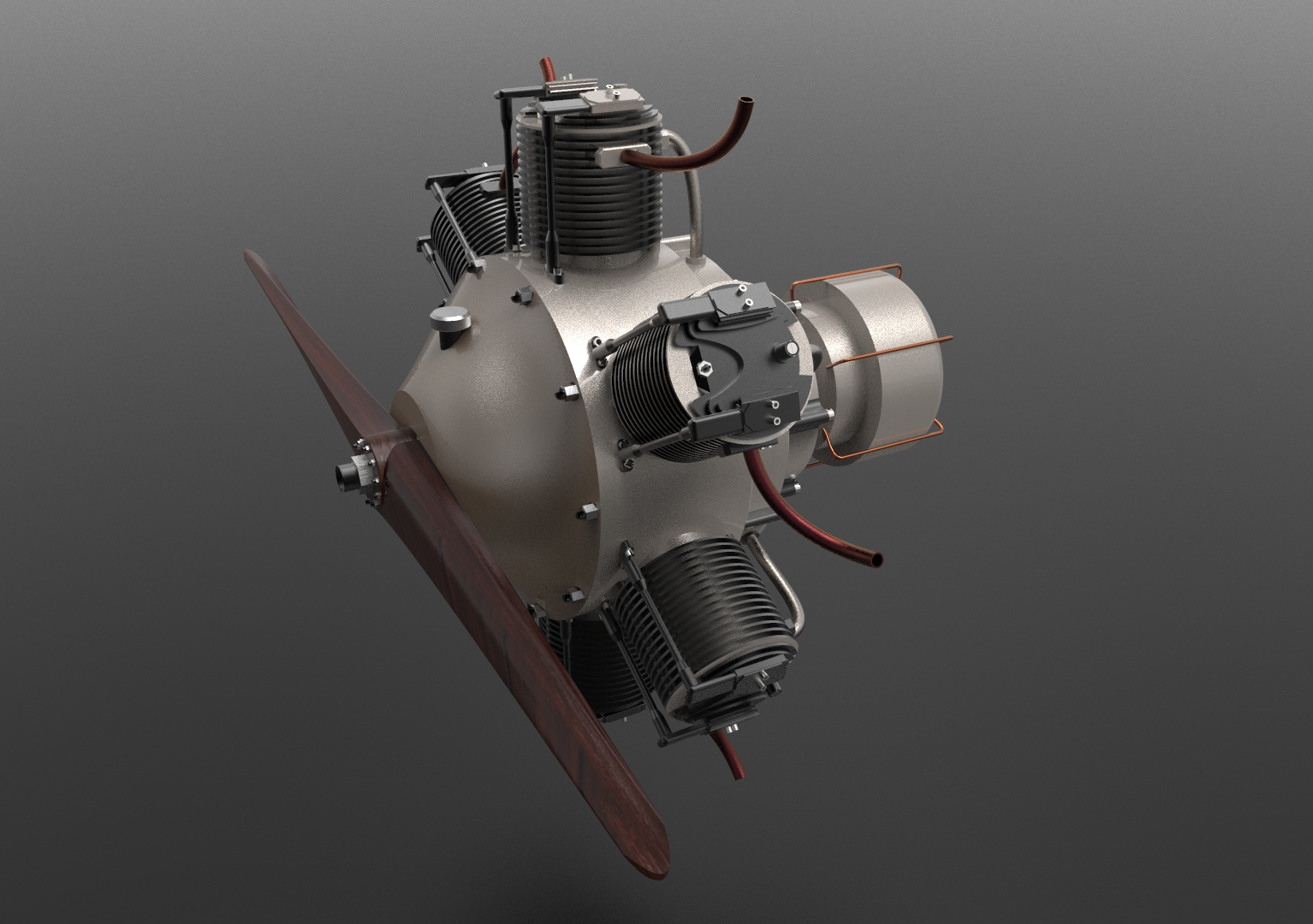 Radial Engine星形六缸发动机