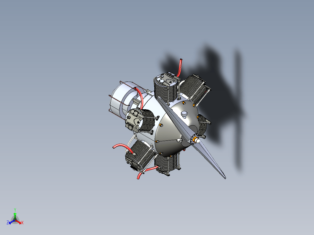 Radial Engine星形六缸发动机