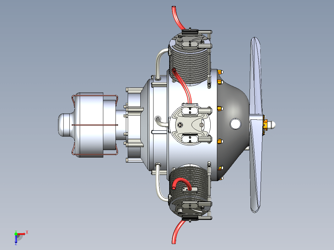 Radial Engine星形六缸发动机