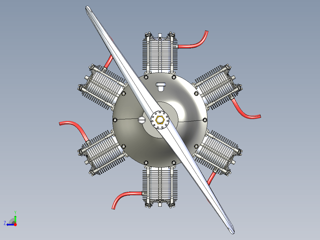 Radial Engine星形六缸发动机