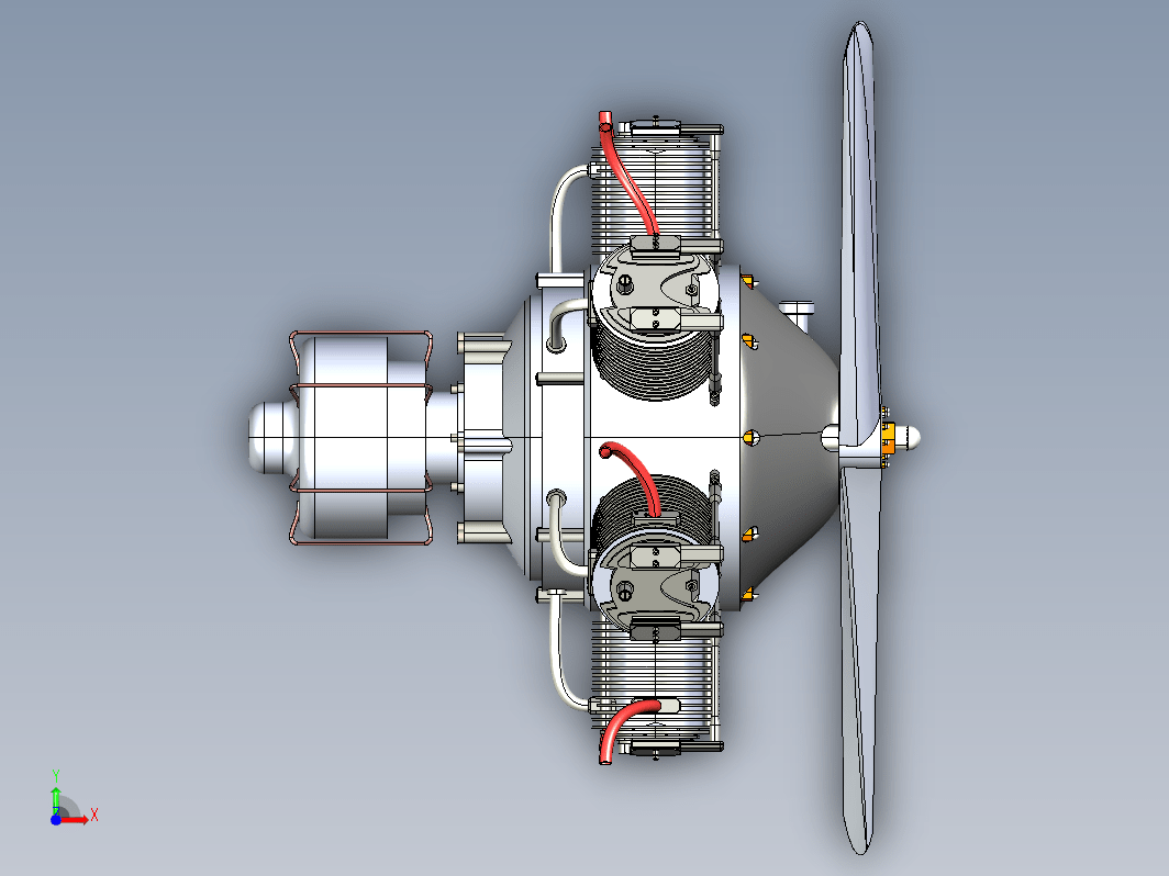 Radial Engine星形六缸发动机