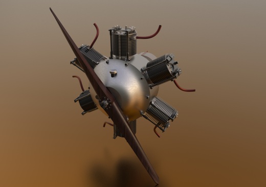 Radial Engine星形六缸发动机缩略图