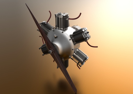 Radial Engine星形六缸发动机缩略图