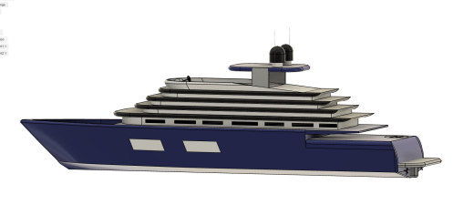 super yacht 62M游艇造型