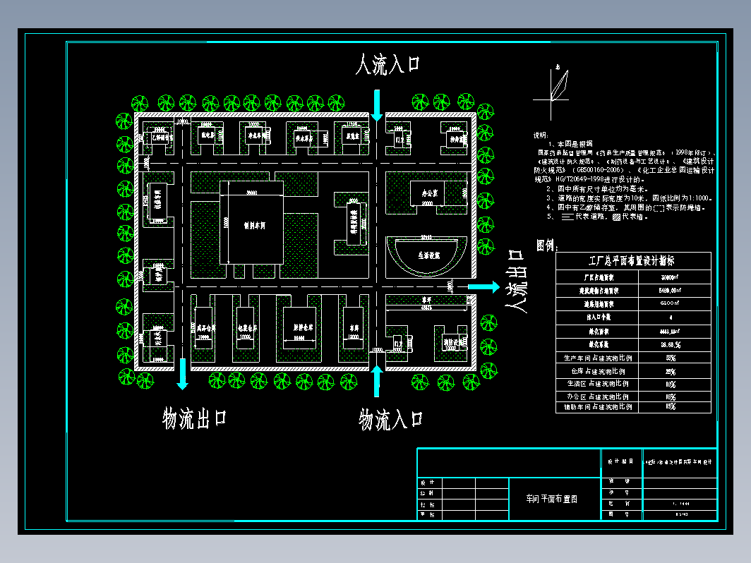 年产2.0亿粒速效感冒胶囊车间设计+CAD+说明书