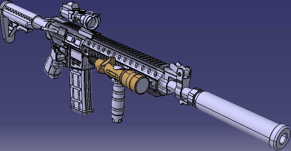 1399模块化卡宾枪CATIAV5R21设计
