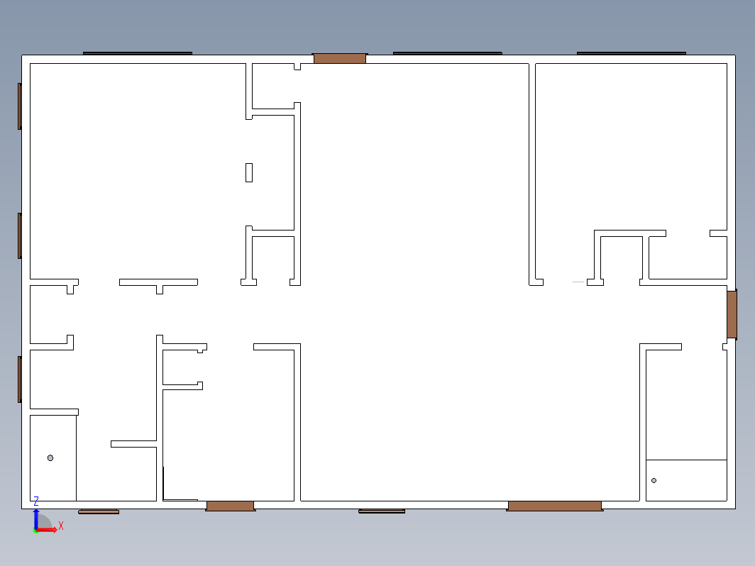 房屋设计布局图sw三维