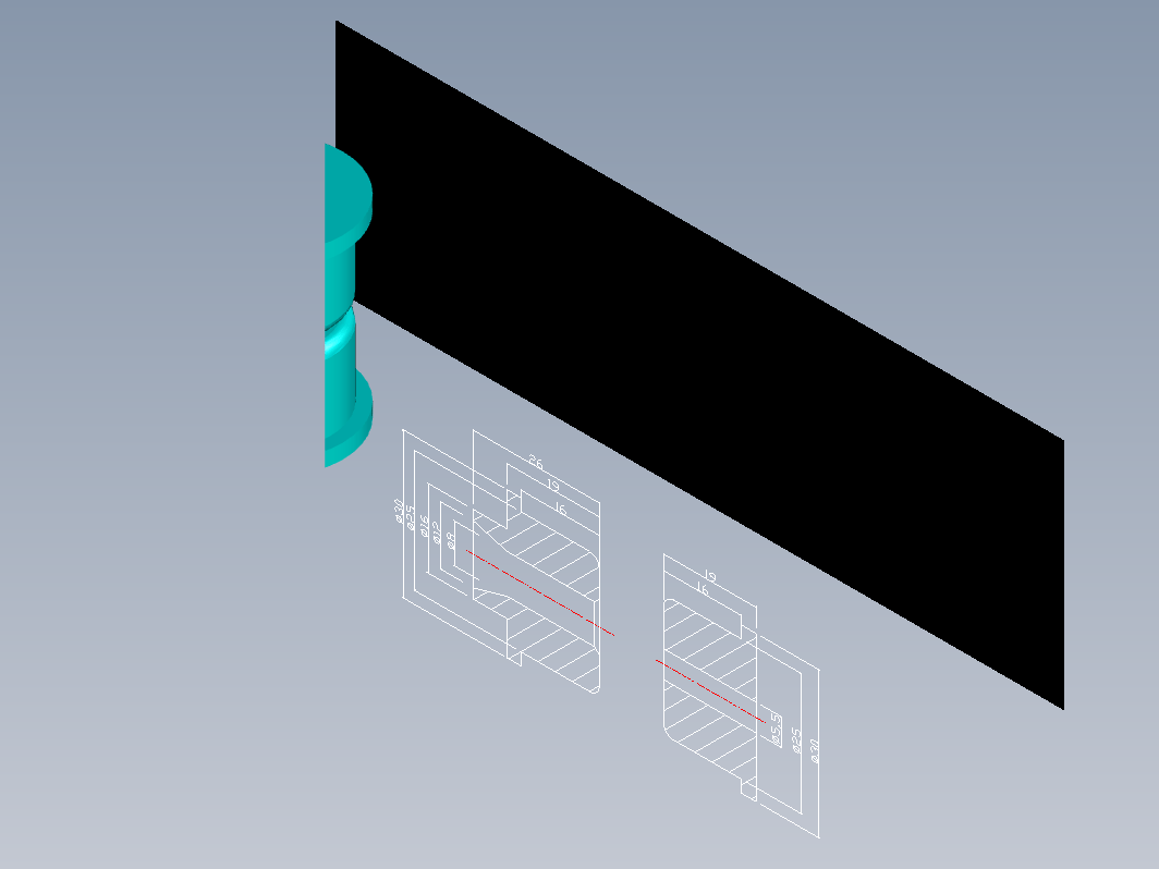 射流器加工图及3D图