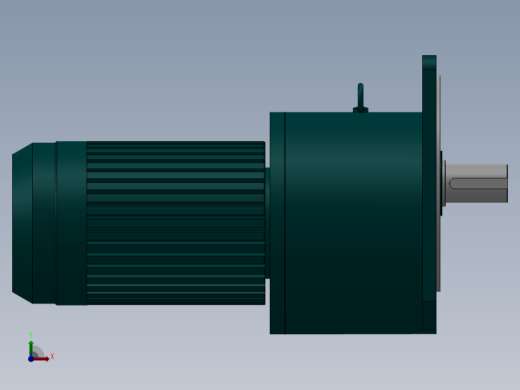 CV-50-3700-15～60立式三相铝壳(刹车)马达减速机[CV-50-3700-20-G2]