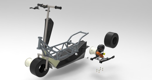 Electric Powered Scooter电动滑板车缩略图