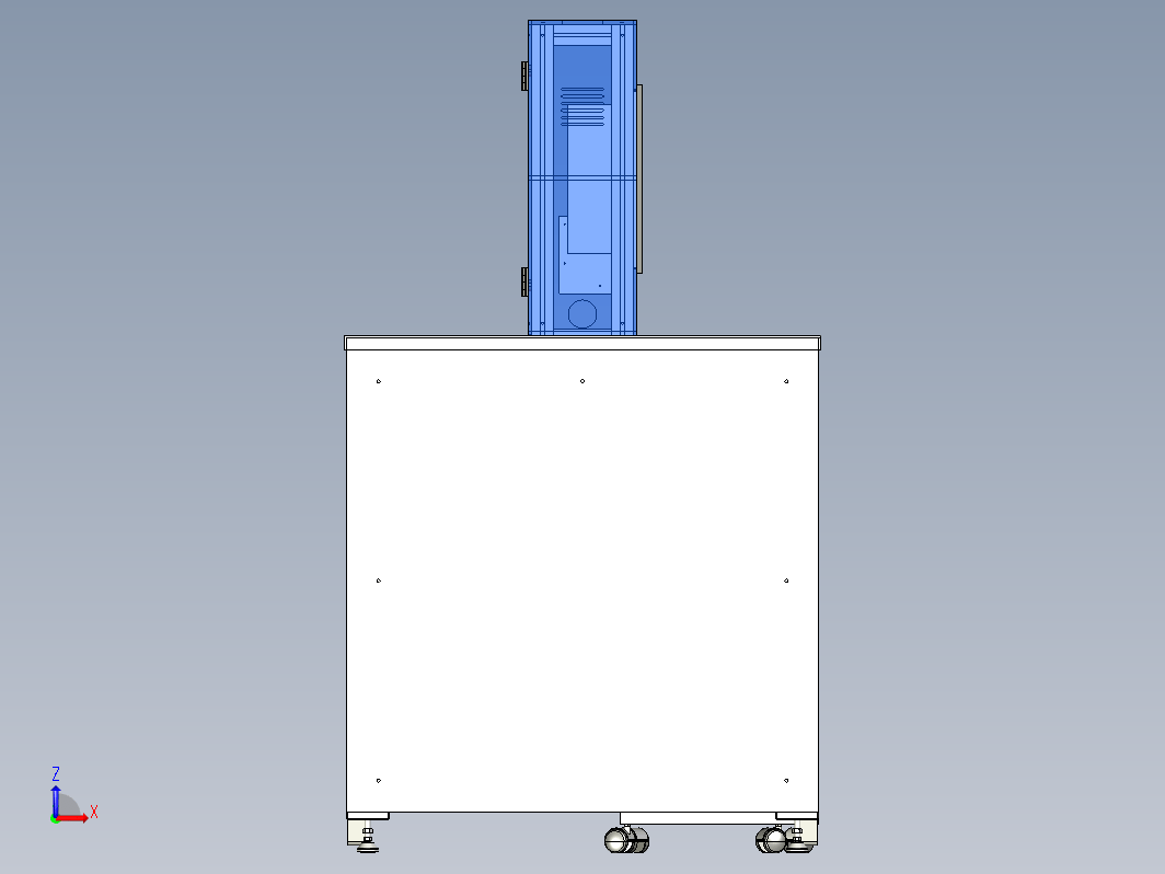 用于生产的工业工作台。