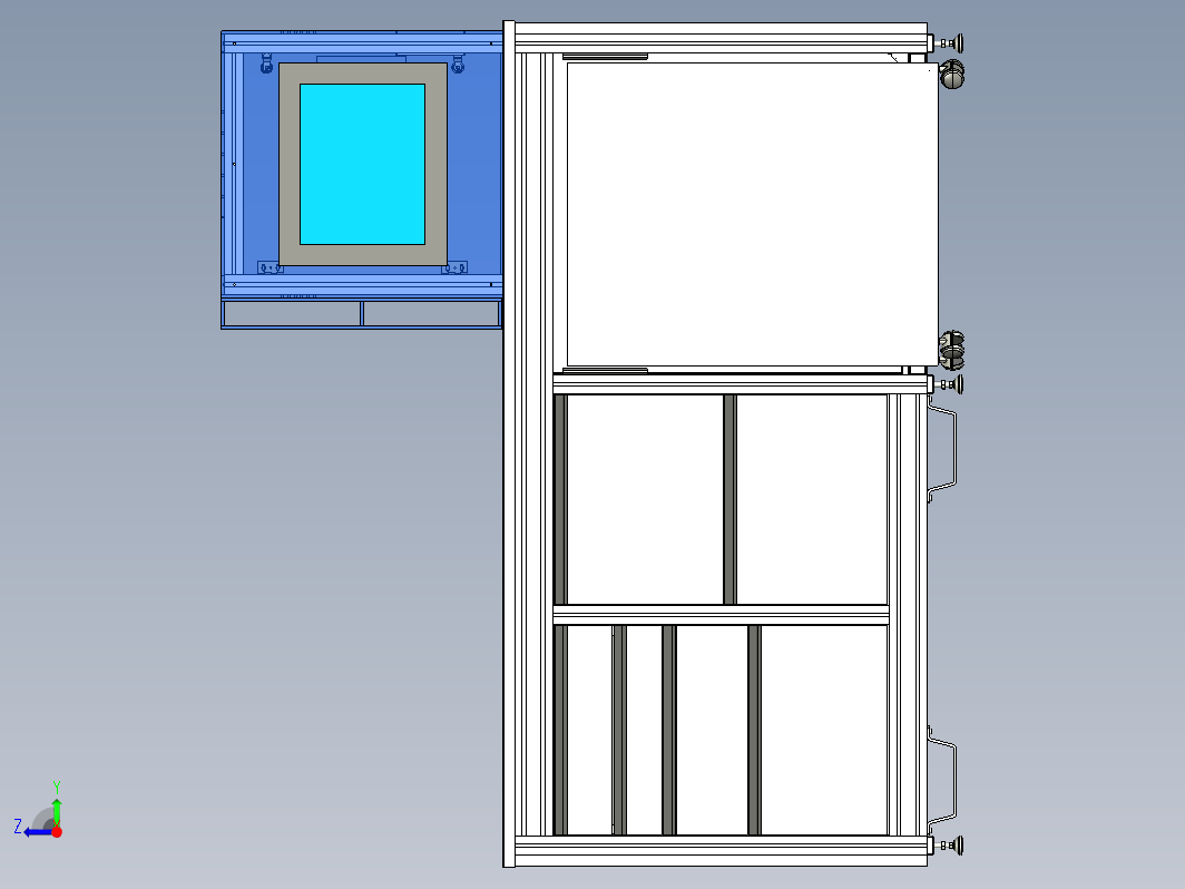 用于生产的工业工作台。