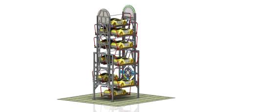 旋转停车场结构 Rotary car parking缩略图