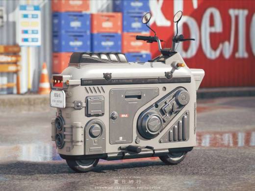迷你电动车3D缩略图