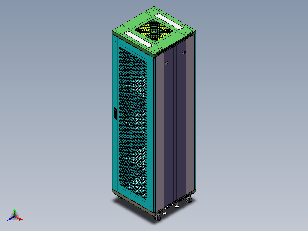 19寸 42U 600x600x2000机柜12