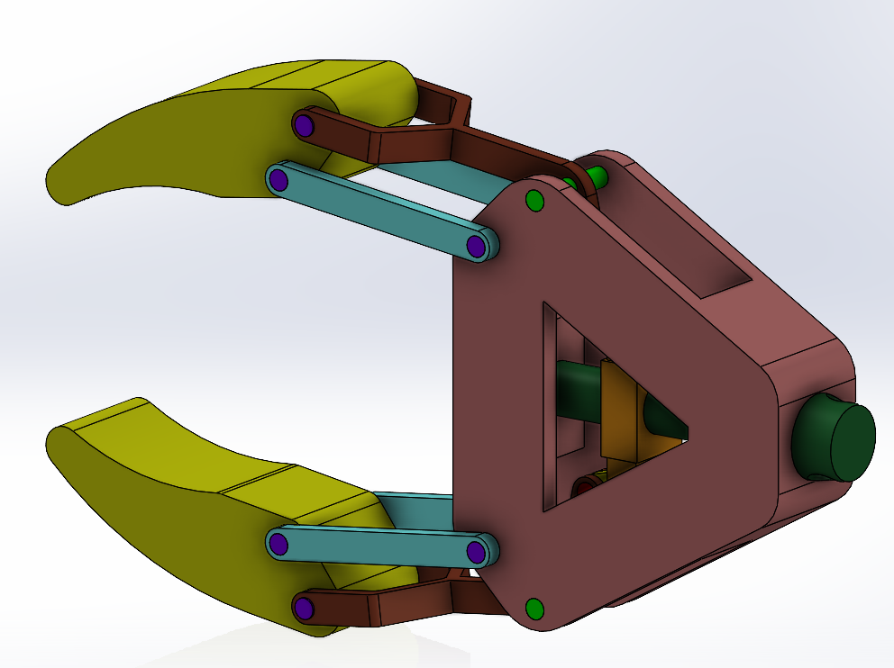 简易机械爪夹具结构 robot arm