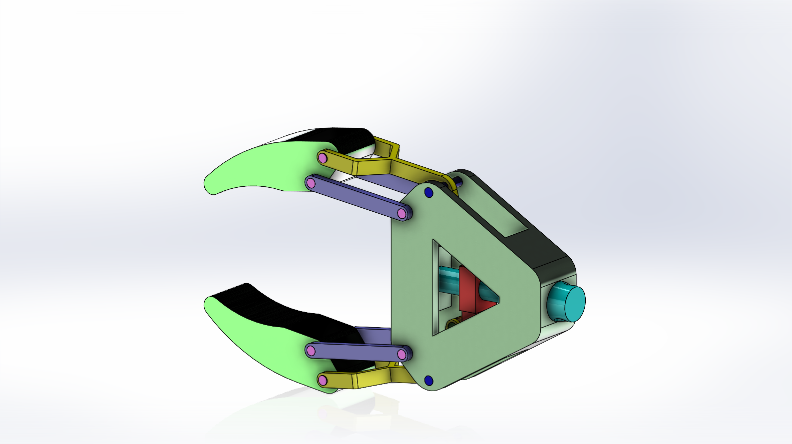 简易机械爪夹具结构 robot arm