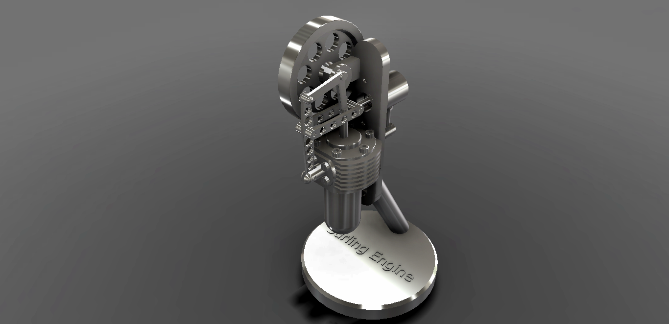立式斯特林发动机Vertical Stirling Engine