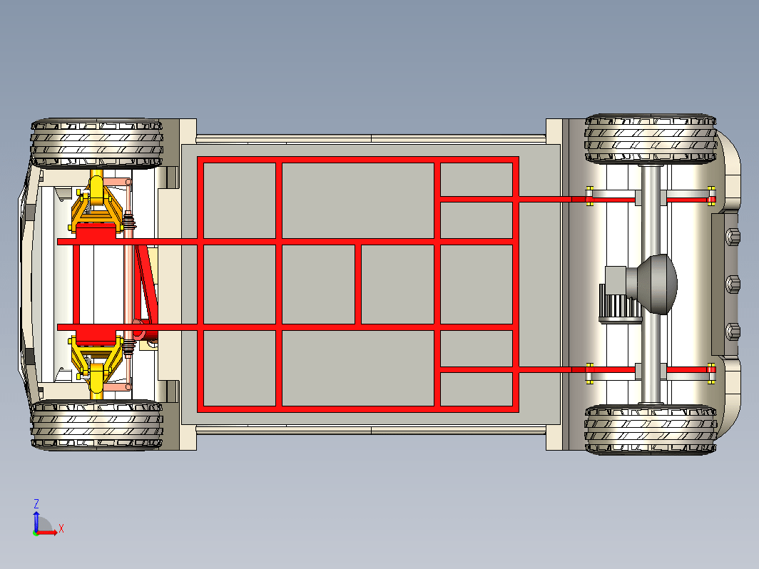 4座电动汽车3D