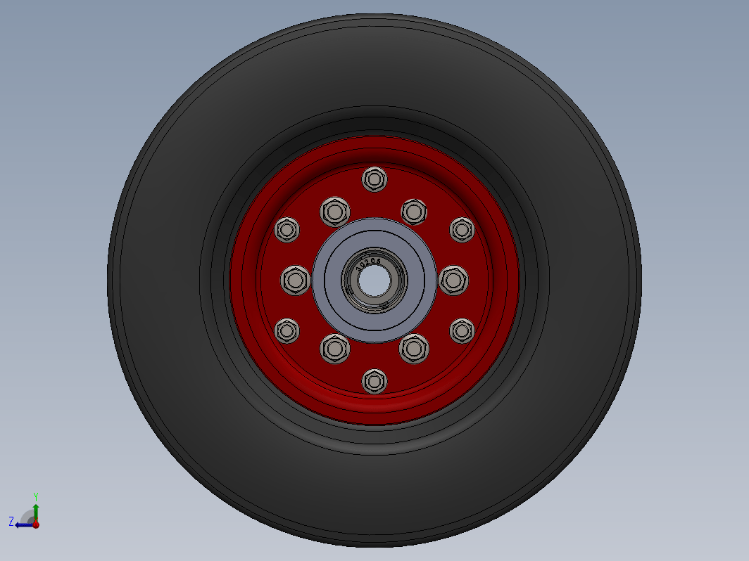 手提行李车用轮子4.0x8