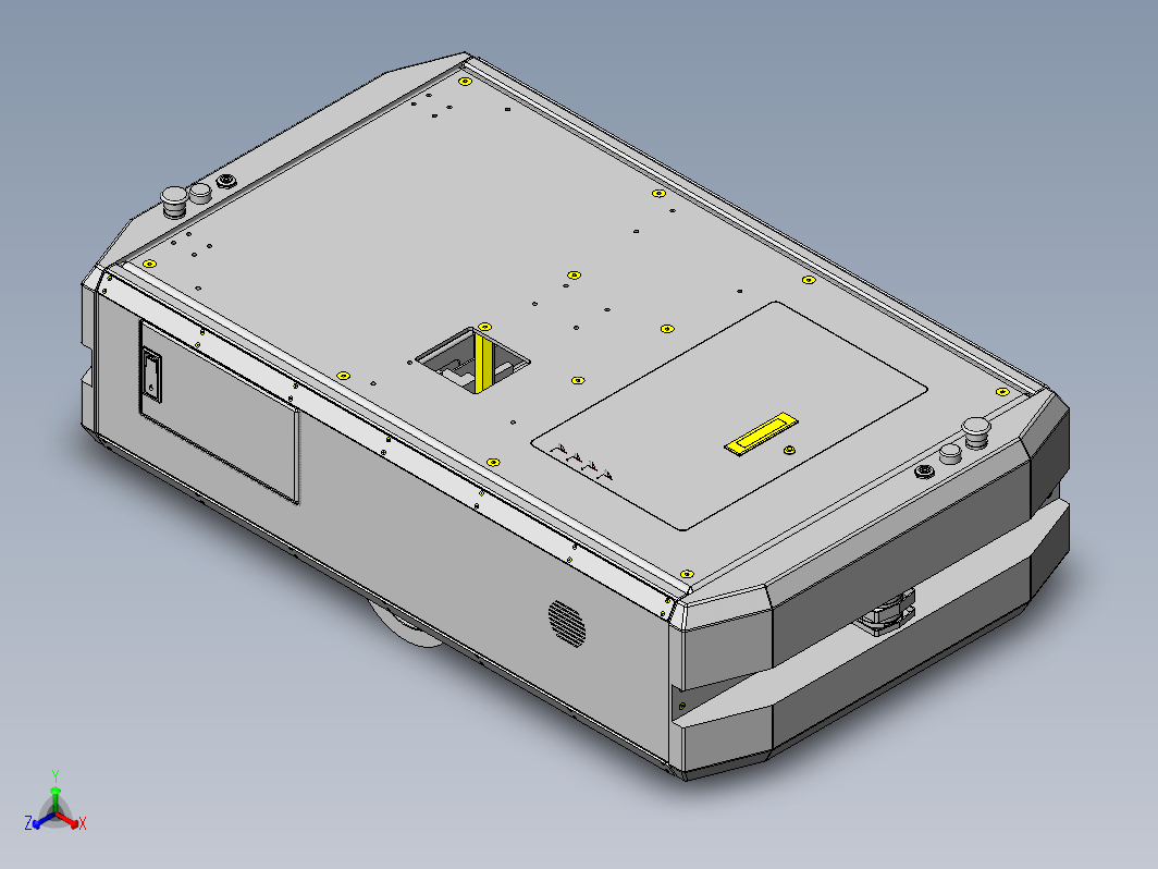 立仓库式AGV_底盘单元