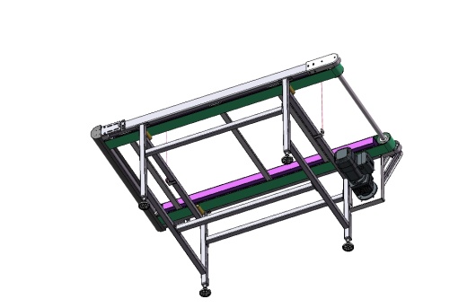 皮带输送线3D+2DCAD+加工件标准件清单BOM缩略图