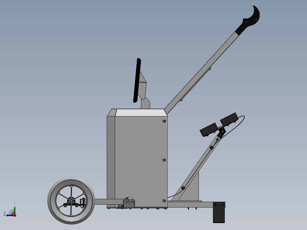 可调气动弹射器模型