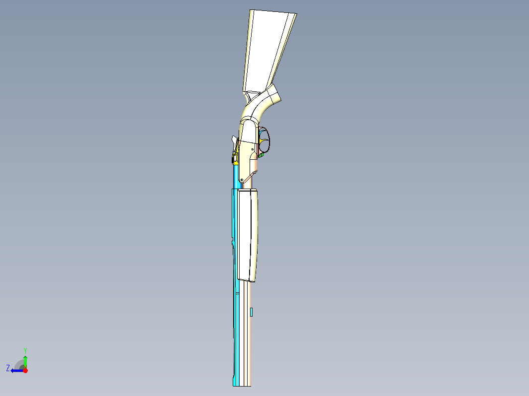 【2242】双立猎枪（双管）UG设计