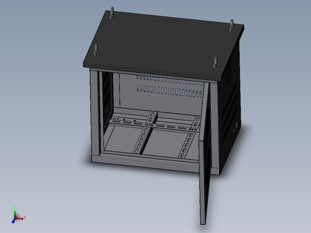 小配电柜小机柜钣金结构 30KVA-550x500x400