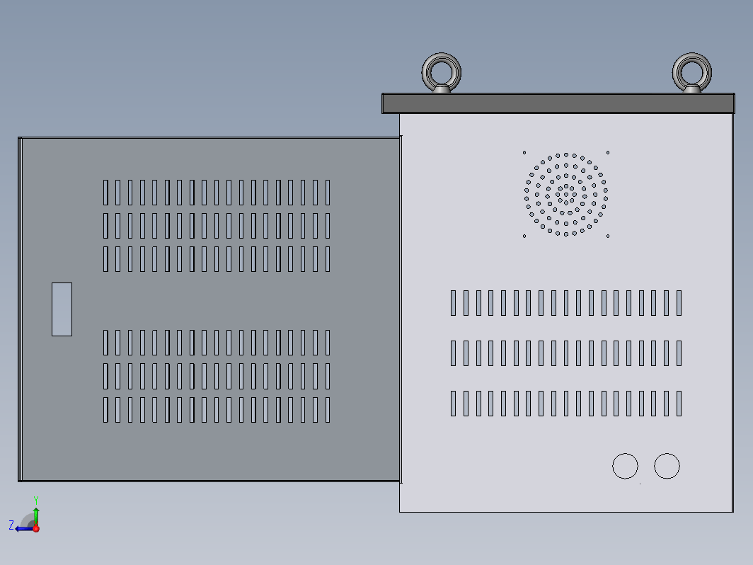 小配电柜小机柜钣金结构 30KVA-550x500x400