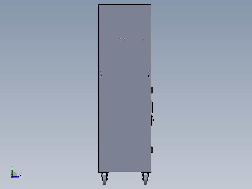 带铰链和推拉门的工具柜