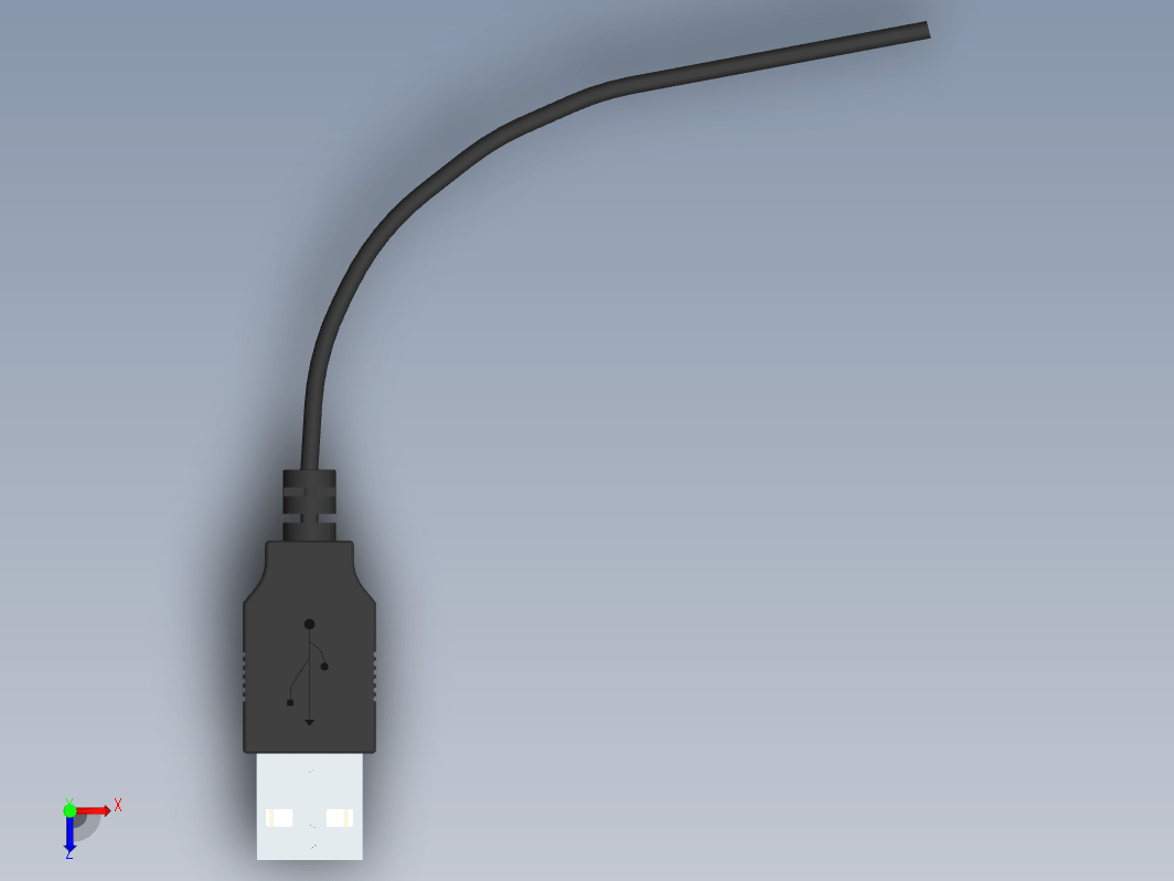 USB电缆详细绘图