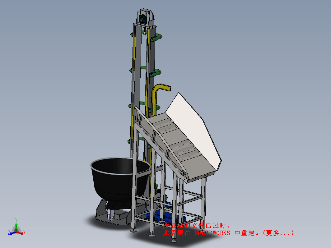 新型举升机三维模型设计（电动升降机叉车）