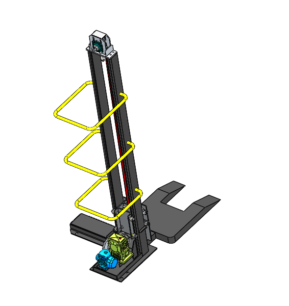新型举升机三维模型设计（电动升降机叉车）