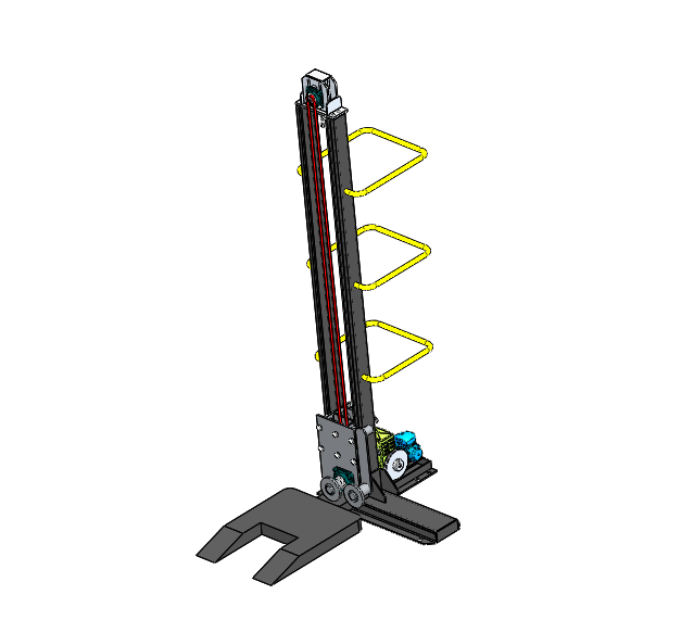 新型举升机三维模型设计（电动升降机叉车）