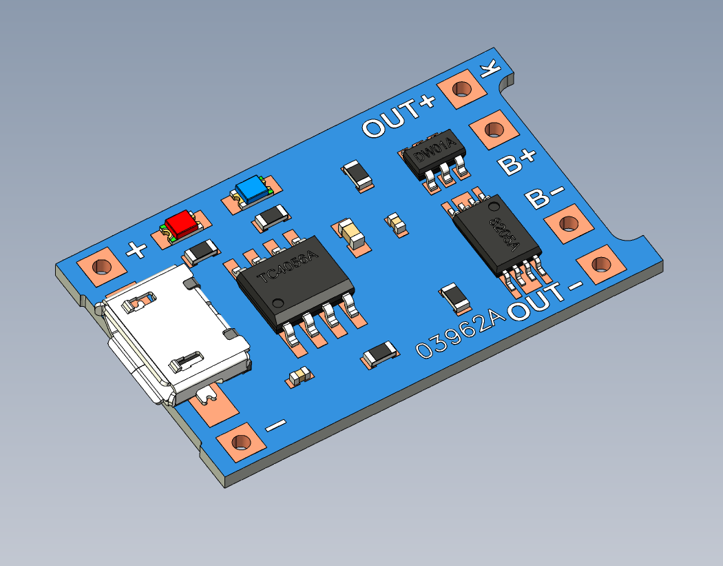 TC4056A充电器模块 5V 1A USB Micro