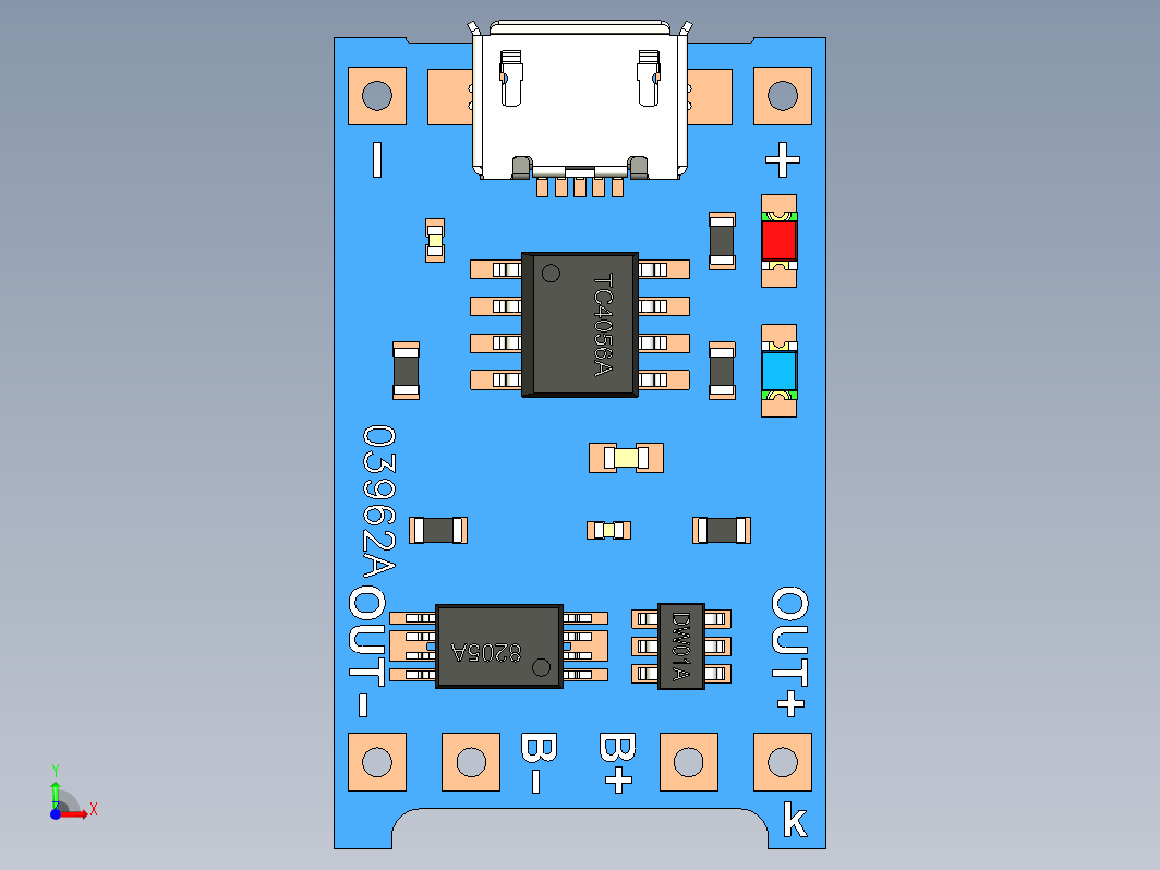 TC4056A充电器模块 5V 1A USB Micro