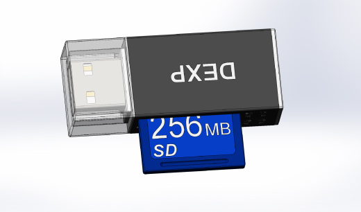 SD卡读卡器模型缩略图