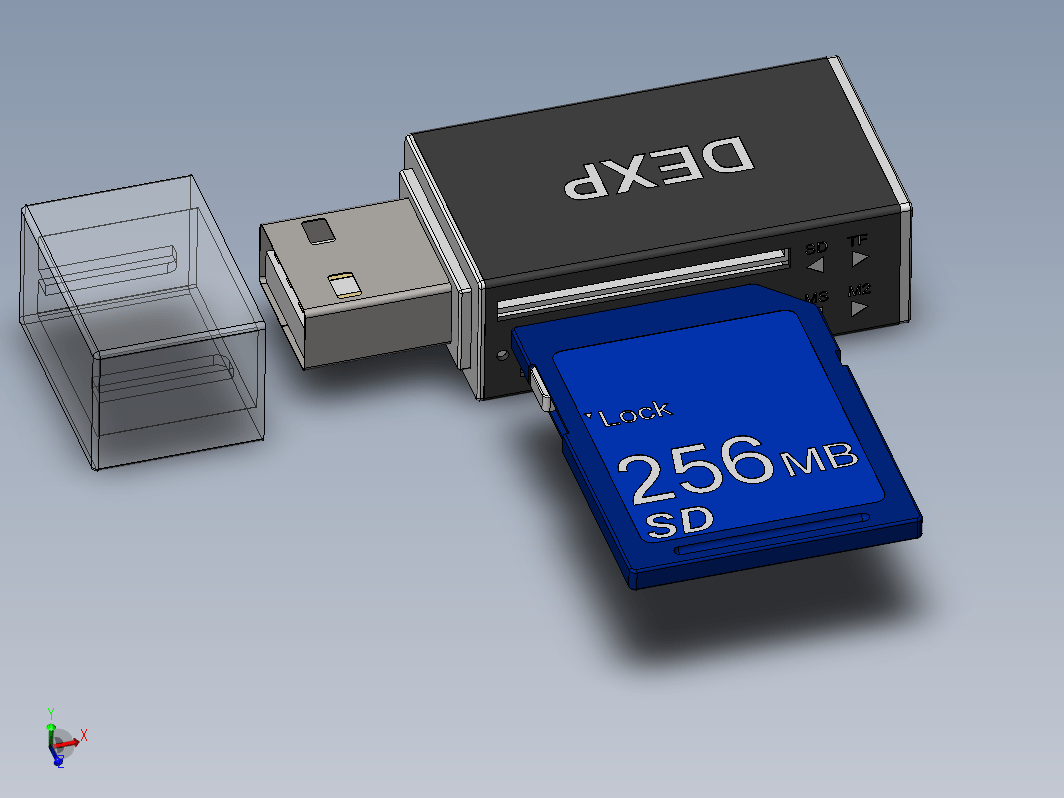 SD卡读卡器模型