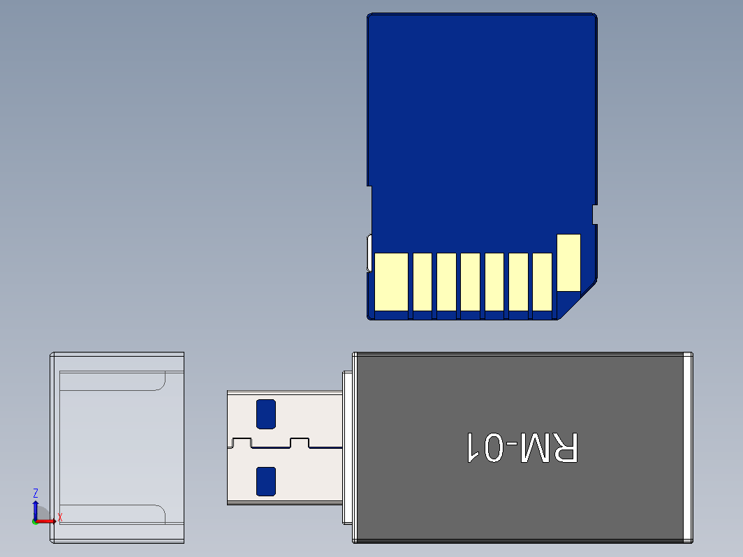 SD卡读卡器模型