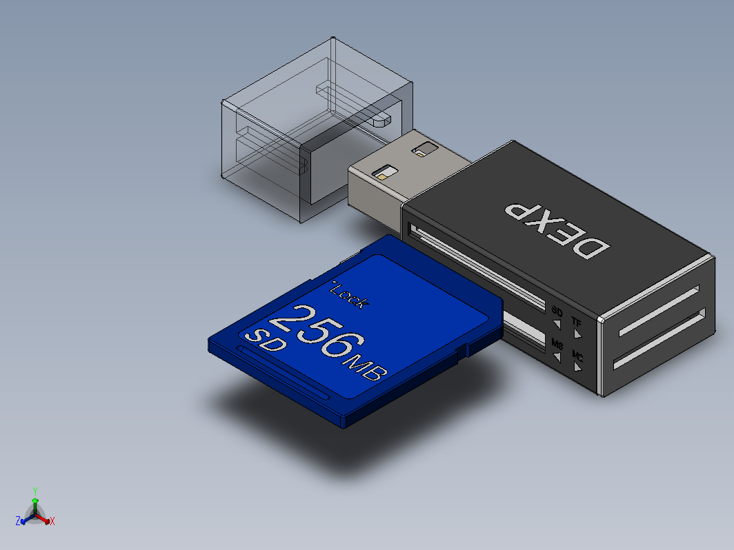 SD卡读卡器模型