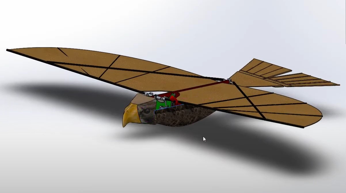 Roborni Ornithopter机械鸟扑翼机构