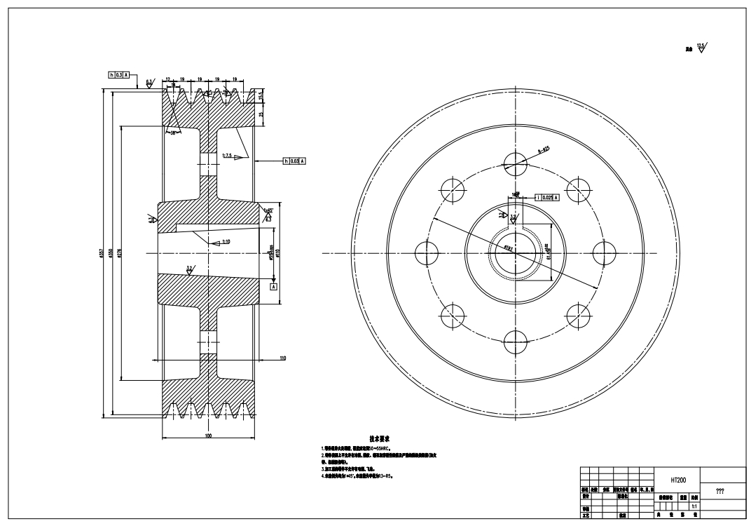 v型活塞式压缩机设计CAD+说明书