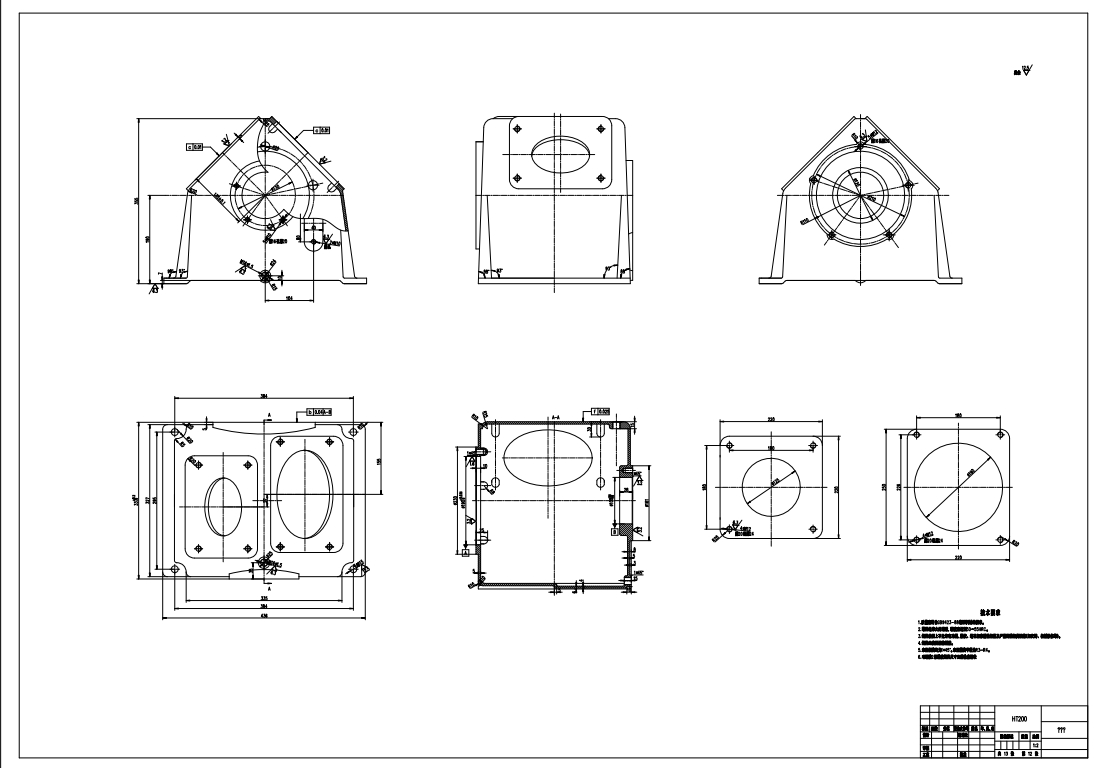 v型活塞式压缩机设计CAD+说明书