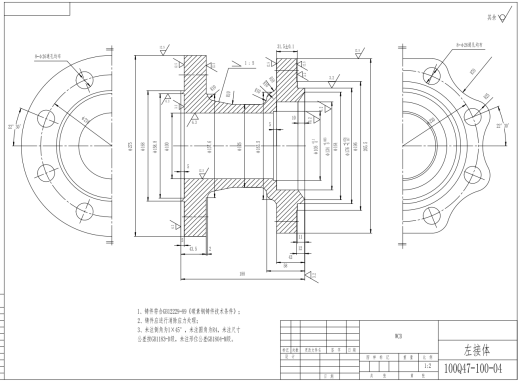 固定球阀-Q347-100-DN100全套CAD缩略图