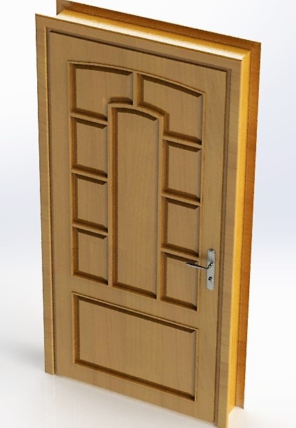木质平板门