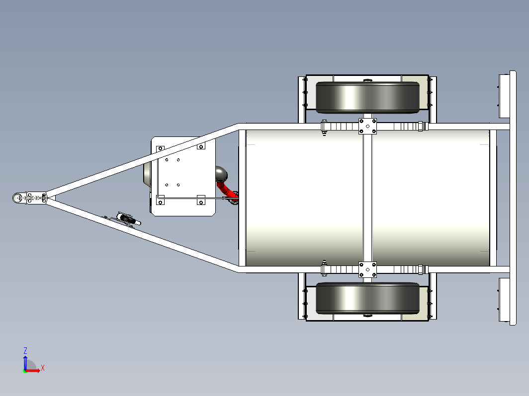 1000L小油桶拖车